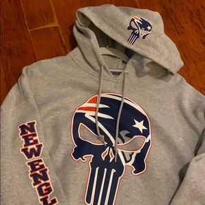 New England Patriots The Punisher hoodie size XL